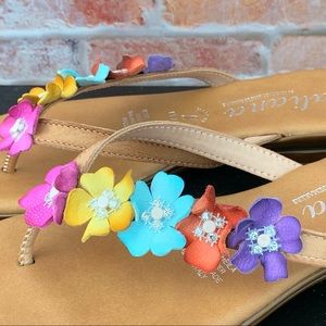 Italian Shoemakers Floral Sandals